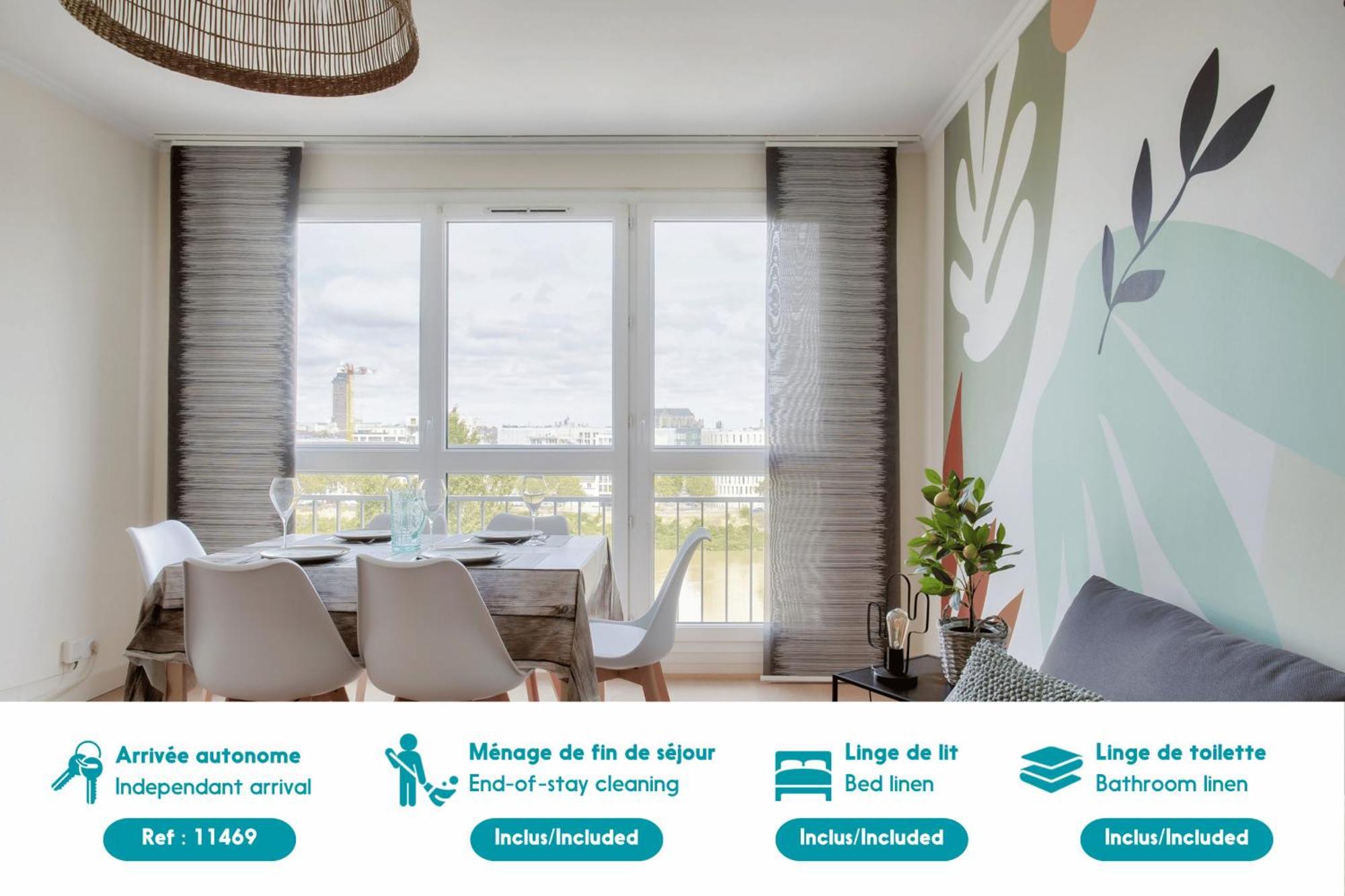 Escapade Sur L'Ile De Nantes Avec Vue Sur La Loire Apartment Exterior photo